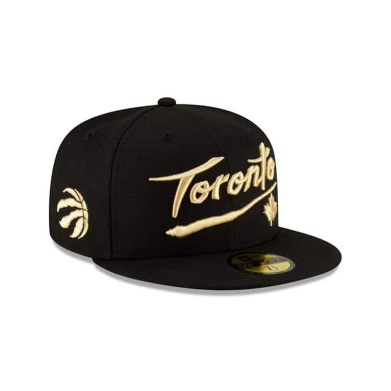 NBA Toronto Raptors City Edition 59Fifty Fitted (ZZU4490) - Black New Era Caps